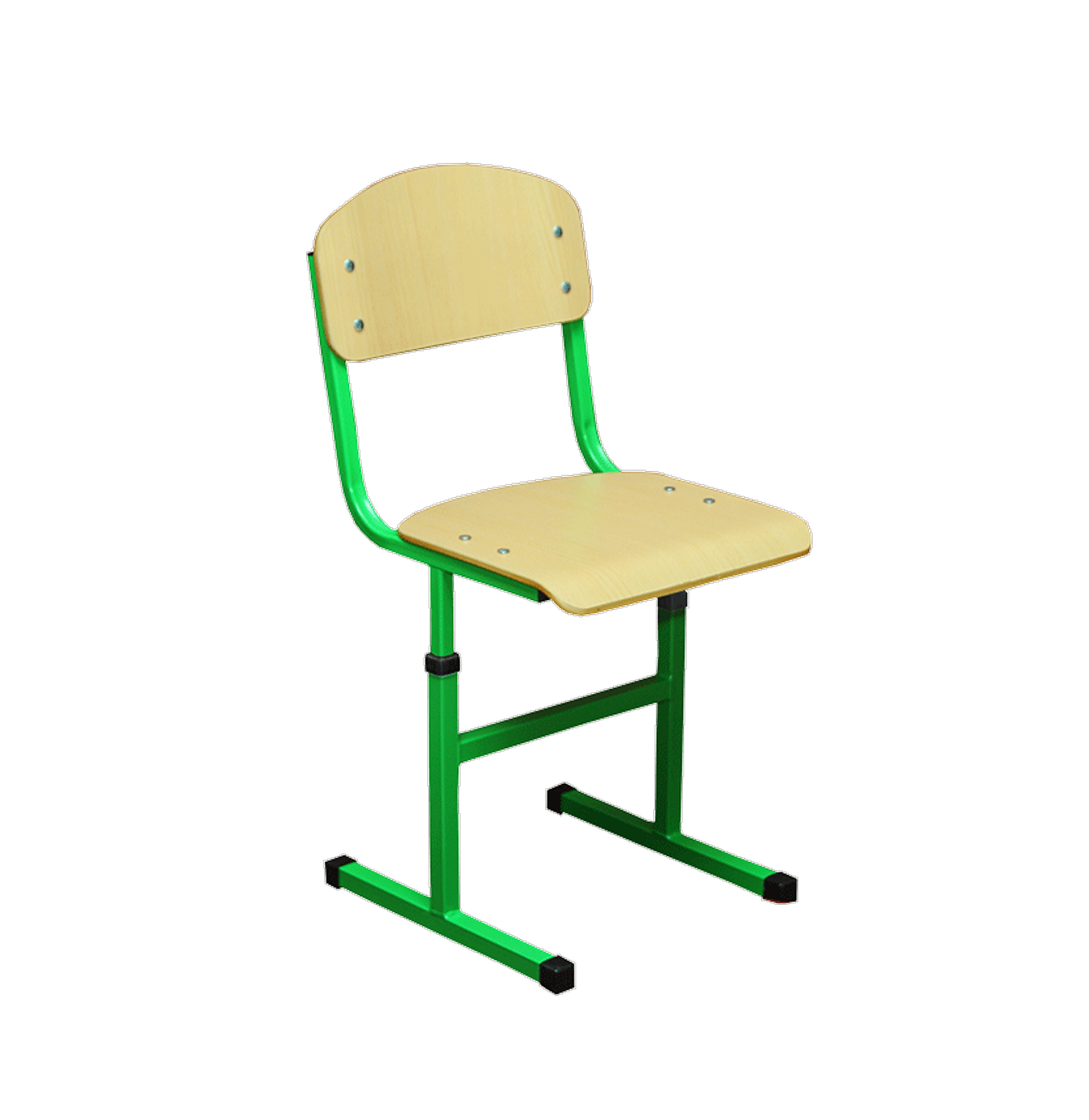 Стілець Т-под., на ПОСИЛЕНІЙ квадратній трубі, АНШАР ГРУП (190297) регул. по висоті 380х424-465х775-855 мм, (ОПЦІЯ р.г.№3) №4-6 (h=(350)380-460 мм)